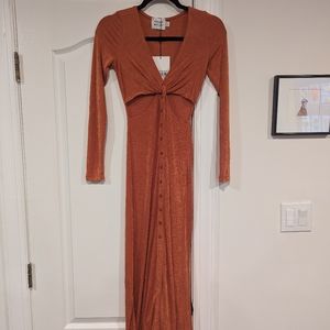 Hello Molly NWT Crisscross maxi dress